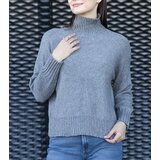  Gray loose-fit turtleneck Lukana | Shoptok.si