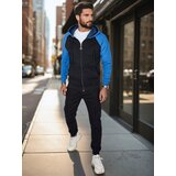 DStreet Bluza męska rozpinana z kapturem niebieska | Shoptok.si