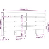 vidaXL uzglavlje 135 x 3 x 80 cm od masivne borovine | shoptok.hr