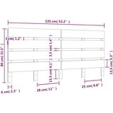 vidaXL Vzglavna 135x3x80 cm trdna borovina | Shoptok.si