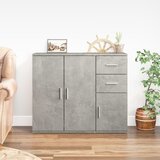  Komoda siva boja betona 91x29,5x75 cm od konstruiranog drvo Cijene
