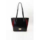 Monnari Woman's Bags Shopper With Decorative Inserts Multi Red