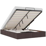 vidaXL Otomanski posteljni okvir brez vzmetnice rjav 140x200 cm blago | Shoptok.si