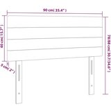  Posteljno vzglavje krem 90x5x78/88 cm blago, (20794907) | Shoptok.si