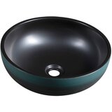 Sapho Črn/turkizen keramičen okrogel umivalnik ø 41 cm Priori – | Shoptok.si