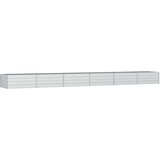 vidaXL Povišena vrtna gredica 600 x 80 x 45 cm pocinčani čelik srebrna | shoptok.hr