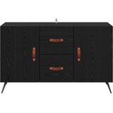  Kreveta Crni hrast 100 x 36 x 60 cm Konstruirano drvo Slike