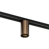 QAZQA Moderni reflektor temno bronaste barve za 1-fazni tirni sistem GU10 35 mm - Iconic Ruby Honey Cene