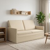  Kauč za dvoje Krem 150 x 81 x 82 cm Tkanina Slike