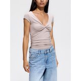 Reserved Bluza od mješavine viskoze - bež | shoptok.hr
