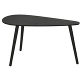  Komplet 2x konferencijskih stočića SOLE 60/80x30/40 cm crni | Eponuda.com