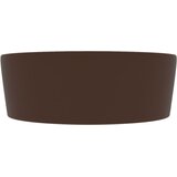 Luksuzni umivaonik mat tamnosmeđi 36 x 13 cm keramički | shoptok.hr