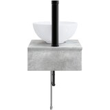  Zidni sudoper Betonska siva 40 x 35 x 39 cm Konstruirano drvo | shoptok.hr