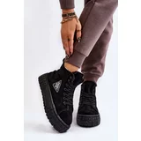 Kesi Highly insulated suede sneakers Black Evren