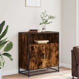 vidaXL Komoda dimljeni hrast 68x35x76 cm inženirski les | Shoptok.si