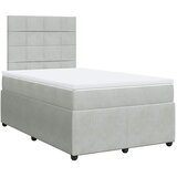  Krevet s oprugama i madracem svjetlosivi 120x190 cm baršunasti | shoptok.hr