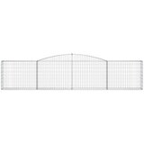  Lučne gabionske košare 10 kom 400x30x80/100cm pocinčano željezo | shoptok.hr