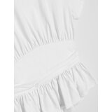 Sinsay Pamučna bluza s peplumom i naborima | shoptok.hr