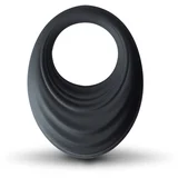 Spire Vibrating Liquid Silicone Ring Black