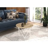 ADRK Moderna okrogla kavna mizica LIAM - BELA-SONOMA HRAST | Shoptok.si