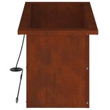  Vrtna posuda za sadnju s LED svjetlom 2 kom. Rđa - Otporni čelik 30 x 60 x 30 cm 2 | shoptok.hr