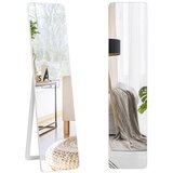Izdelki za telo Ogledalo 2 v 1, stoječe ogledalo in stensko ogledalo 160 x 37 cm, belo | Shoptok.si