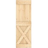  Drsna vrata s kompletom vodil 70x210 cm trdna borovina, (20804497) | Shoptok.si