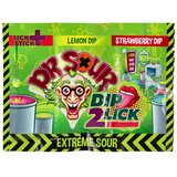 Dr. Sour, tvrde bombone sa tečnim slatkišem, Dip 2 Lick, 18g