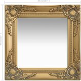  Zidno ogledalo u baroknom stilu 40 x 40 cm zlatno | shoptok.hr