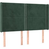  Box spring postelja z vzmetnico LED tem. zelena 140x190cm žamet, (20902056) | Shoptok.si