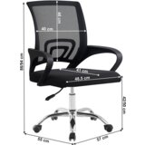 Kondela Pisarniški stol, črna/črna, DEX 4 NEW | Shoptok.si
