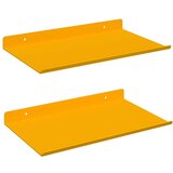  Polica na zidu s policom Zidne 2 pcs Žuta 30 x 18 x 2 5 cm - žuta boja senfa 30 x 18 cm 2 | shoptok.hr