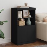  The Living Store Komoda z LED lučkami črna 60,5x37x100 cm - Komoda, (21442488) Cene