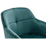 Livetastic Naslanjač Samt, Zelena, Vrtljiv | Shoptok.si