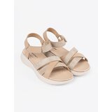 Sergio Leone Light beige sandals on a white platform | Shoptok.si