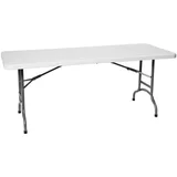 zložljiva gostinska miza bela 183x75cm do 150kg - 810910, (21384314)