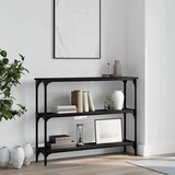  Konzolni stol crni 100 x 22,5 x 75 cm od konstruiranog drva | Eponuda.ba