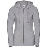 RUSSELL Light grey women's hoodie with Authentic zipper | Shoptok.si