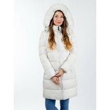 Glano Women's quilted jacket - white Cene
