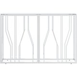  Konzolni stol srebrni 110x30x70 cm nehrđajući čelik i staklo | shoptok.hr