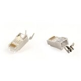  50 komada GEMBIRD LC-PTF7-01/50, Shielded modular CAT7, pass-through type plug 15u” gold, plated | Eponuda.ba