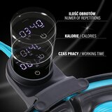 Hhm17 hula hop crno/tirkizni magnetni s utegom + brojačem hms | shoptok.hr