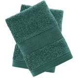 Catherine Lansfield Temno zelene frotirne bombažne brisače v kompletu 2 ks 30x30 cm Anti-Bacterial – Cene
