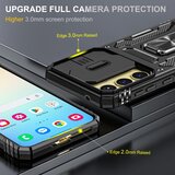 SUNSKY Hybrid Armor ovitek za Samsung A35 / A55, Črn | Shoptok.si