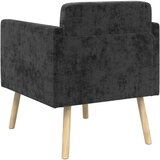  Ukrasna fotelja Crna Tkanina od šenila | shoptok.hr