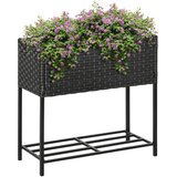HOMESTAR Dvignjena vrtna greda 70x30x72 cm rjava, (5000228480) Cene