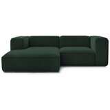 Bobochic Paris Temno zelena kotna sedežna garnitura iz tkanine bouclé (levi kot) Zephyr – | Shoptok.si