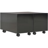 Furnova Klubska mizica visok sijaj črna 60x60x35 cm inženirski les, (21913495) | Shoptok.si