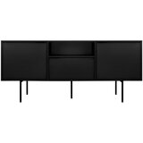 noo.ma Crna TV komoda 180x79x50 cm Bau – | shoptok.hr