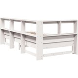  Krevet s regalom za knjige bez madraca bijeli 90x190cm borovina | shoptok.hr